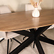 Lizzely Garden & Living Eettafel deens ovaal mangohout 180cm Austin lichtbruin ovale tafel duurzaam mango eetkamertafel
