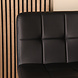 Lizzely Garden & Living Barkruk Anel met rugleuning: zwart leder barstoel met zwart onderstel Lizzely Garden & Living Barkruk Anel met rugleuning: zwart leder barstoel met zwart onderstel
