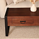 Lizzely Garden & Living Salontafel rechthoekig met lades walnoot bruin mangohout 120cm Kai