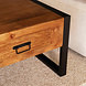 Lizzely Garden & Living Salontafel mangohout Kai met lades 120cm industrieel duurzaam massief hout mango Lizzely Garden & Living Salontafel mangohout Kai met lades 120cm industrieel duurzaam massief hout mango