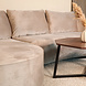 Lizzely Garden & Living Hoekbank Lando 270cm bank taupe velvet bankstel links loungebank