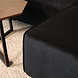 Lizzely Garden & Living Hoekbank design Riley 270cm bank zwart velvet loungebank rechts
