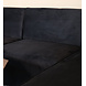 Lizzely Garden & Living Hoekbank design Riley 270cm bank zwart velvet loungebank rechts
