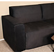 Lizzely Garden & Living Hoekbank design Riley 270cm bank zwart velvet loungebank rechts