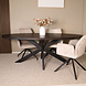 Lizzely Garden & Living Eettafel ovaal melamine 210cm Tommy donker walnoot ovale tafel