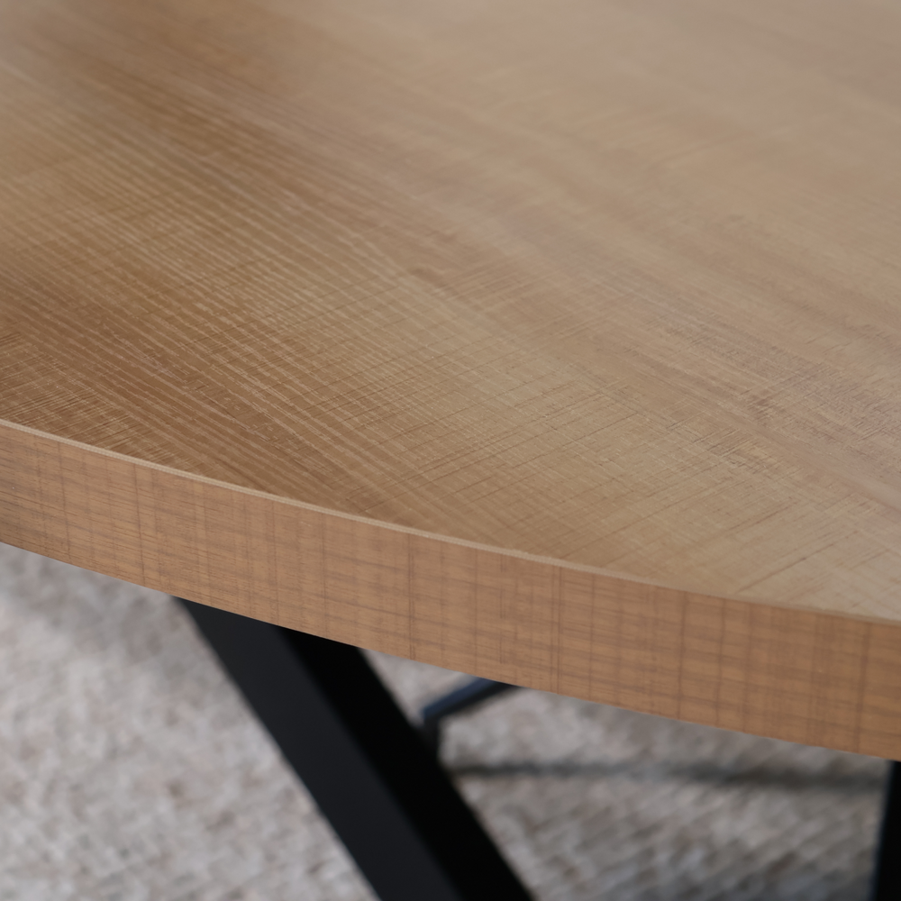 Eettafel ovaal melamine 210cm Tommy lichtbruin ovale tafel Eettafel ovaal melamine 210cm Tommy lichtbruin ovale tafel