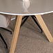 Lizzely Garden & Living Eettafel rond Ronsi wit met beige poten 120cm ronde tafel