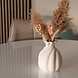 Lizzely Garden & Living Eettafel rond Ronsi wit met beige poten 120cm ronde tafel