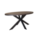 Lizzely Garden & Living Eettafel ovaal melamine 160cm Tommy donker walnoot ovale tafel