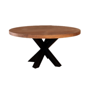 Lizzely Garden & Living Salontafel rond walnoot mangohout 90cm Jesse