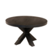 Lizzely Garden & Living 	Salontafel rond mangohout 70cm Jesse zwart