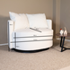 Lizzely Garden & Living Fauteuil loveseat teddy wit draaibare fauteuil Lizzely Garden & Living Fauteuil loveseat teddy wit draaibare fauteuil