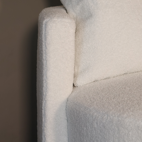 Lizzely Garden & Living Fauteuil loveseat teddy wit draaibare fauteuil Lizzely Garden & Living Fauteuil loveseat teddy wit draaibare fauteuil