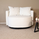 Lizzely Garden & Living Fauteuil loveseat teddy wit draaibare fauteuil Lizzely Garden & Living Fauteuil loveseat teddy wit draaibare fauteuil