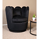 Lizzely Garden & Living Fauteuil Daphne velvet zwart draaibare fauteuil Lizzely Garden & Living Fauteuil Daphne velvet zwart draaibare fauteuil