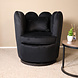 Lizzely Garden & Living Fauteuil Daphne velvet zwart draaibare fauteuil Lizzely Garden & Living Fauteuil Daphne velvet zwart draaibare fauteuil