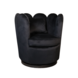Lizzely Garden & Living Fauteuil Daphne velvet zwart draaibare fauteuil Lizzely Garden & Living Fauteuil Daphne velvet zwart draaibare fauteuil