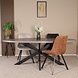 Lizzely Garden & Living Eettafel ovaal melamine 240cm Tommy grijs ovale tafel