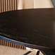 Lizzely Garden & Living Eettafel rond visgraat Ozzy zwart 120cm ronde tafel