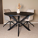 Lizzely Garden & Living Eettafel rond visgraat Ozzy zwart 120cm ronde tafel