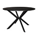 Lizzely Garden & Living Eettafel rond visgraat Ozzy zwart 120cm ronde tafel