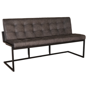 Lizzely Garden & Living Eetkamerbank 160cm Vito antraciet microvezel