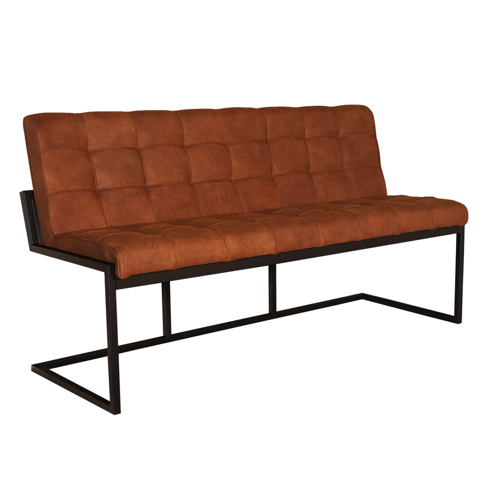 Eetkamerbank 160cm Vito cognac microvezel