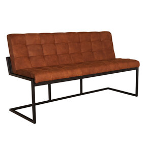 Lizzely Garden & Living Eetkamerbank 160cm Vito cognac microvezel