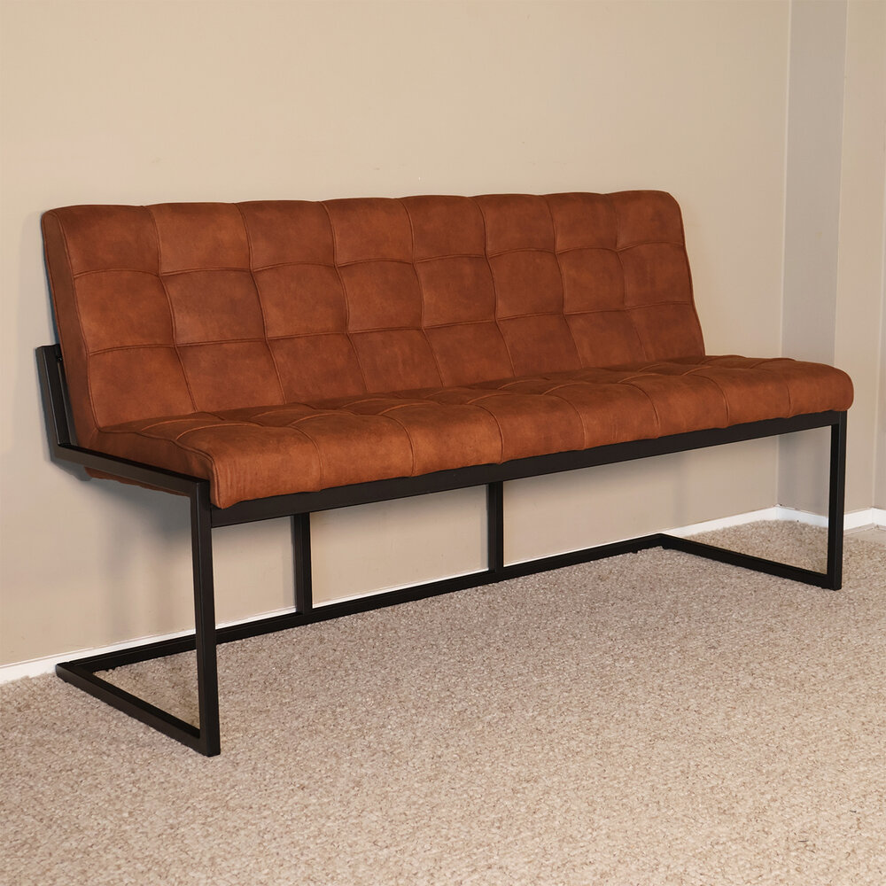 Eetkamerbank 160cm Vito cognac microvezel