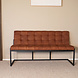 Lizzely Garden & Living Eetkamerbank 160cm Vito cognac microvezel