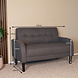 Lizzely Garden & Living Zitbank 2 zits Ghislaine bankje grijs bankstel 120cm stof bank Lizzely Garden & Living Zitbank 2 zits Ghislaine bankje grijs bankstel 120cm stof bank