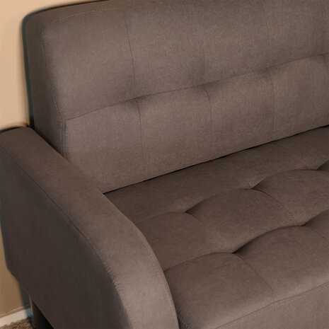 Lizzely Garden & Living Zitbank 2 zits Ghislaine bankje grijs bankstel 120cm stof bank Lizzely Garden & Living Zitbank 2 zits Ghislaine bankje grijs bankstel 120cm stof bank