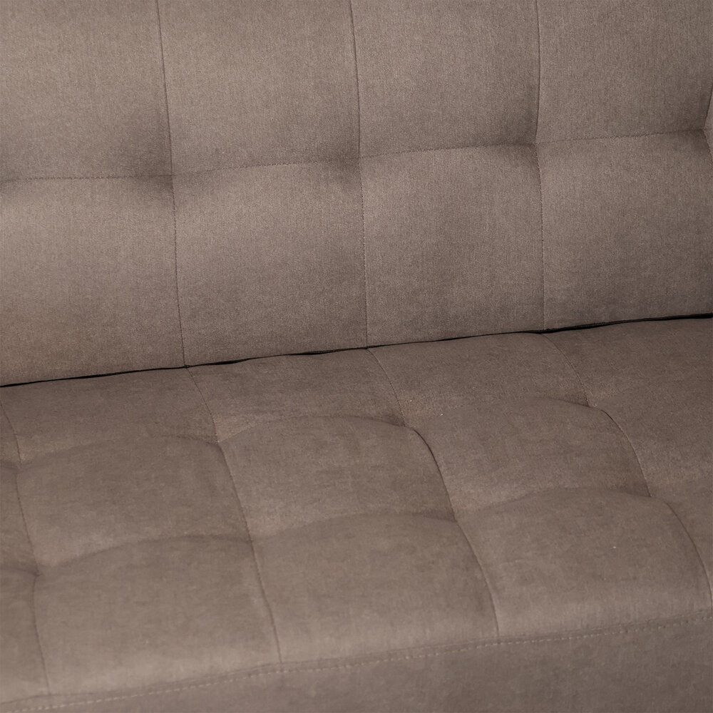 Zitbank 2 zits Ghislaine bankje grijs bankstel 120cm stof bank Zitbank 2 zits Ghislaine bankje grijs bankstel 120cm stof bank