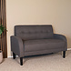 Lizzely Garden & Living Zitbank 2 zits Ghislaine bankje grijs bankstel 120cm stof bank Lizzely Garden & Living Zitbank 2 zits Ghislaine bankje grijs bankstel 120cm stof bank