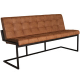 Lizzely Garden & Living Eetkamerbank 160cm Vito bruin microvezel