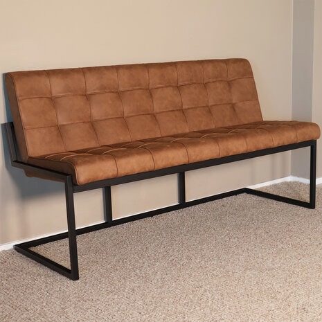 Lizzely Garden & Living Eetkamerbank 160cm Vito bruin microvezel