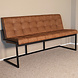 Lizzely Garden & Living Eetkamerbank 160cm Vito bruin microvezel