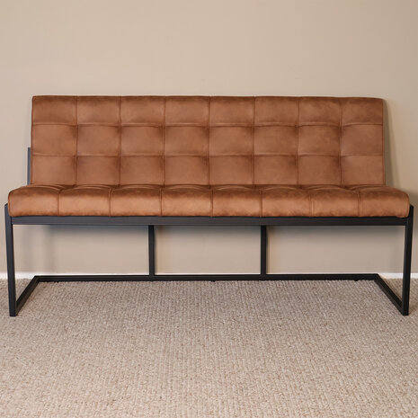 Lizzely Garden & Living Eetkamerbank 160cm Vito bruin microvezel