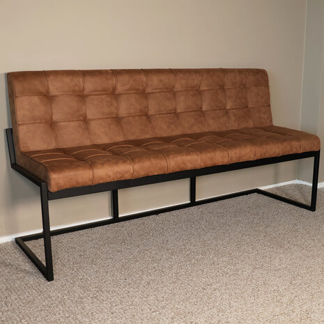 Lizzely Garden & Living Eetkamerbank 180cm Vito cognac microvezel Lizzely Garden & Living Eetkamerbank 180cm Vito cognac microvezel