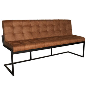 Lizzely Garden & Living Eetkamerbank 180cm Vito cognac microvezel