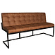 Lizzely Garden & Living Eetkamerbank 180cm Vito cognac microvezel Lizzely Garden & Living Eetkamerbank 180cm Vito cognac microvezel
