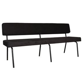 Lizzely Garden & Living Eetkamerbank 180cm Wendy zwart stof Lizzely Garden & Living Eetkamerbank 180cm Wendy zwart stof