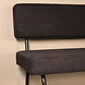 Lizzely Garden & Living Eetkamerbank 180cm Wendy zwart stof Lizzely Garden & Living Eetkamerbank 180cm Wendy zwart stof