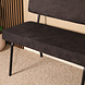 Lizzely Garden & Living Eetkamerbank 180cm Wendy zwart stof Lizzely Garden & Living Eetkamerbank 180cm Wendy zwart stof