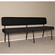 Lizzely Garden & Living Eetkamerbank 180cm Wendy zwart stof Lizzely Garden & Living Eetkamerbank 180cm Wendy zwart stof