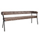 Lizzely Garden & Living Eetkamerbank 180cm Meggie taupe chenille eetbank Lizzely Garden & Living Eetkamerbank 180cm Meggie taupe chenille eetbank