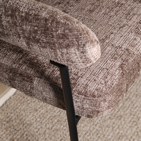 Lizzely Garden & Living Eetkamerbank 180cm Meggie taupe chenille eetbank Lizzely Garden & Living Eetkamerbank 180cm Meggie taupe chenille eetbank