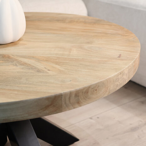 Lizzely Garden & Living Salontafel rond mangohout 70cm Jesse lichtbruin Lizzely Garden & Living Salontafel rond mangohout 70cm Jesse lichtbruin