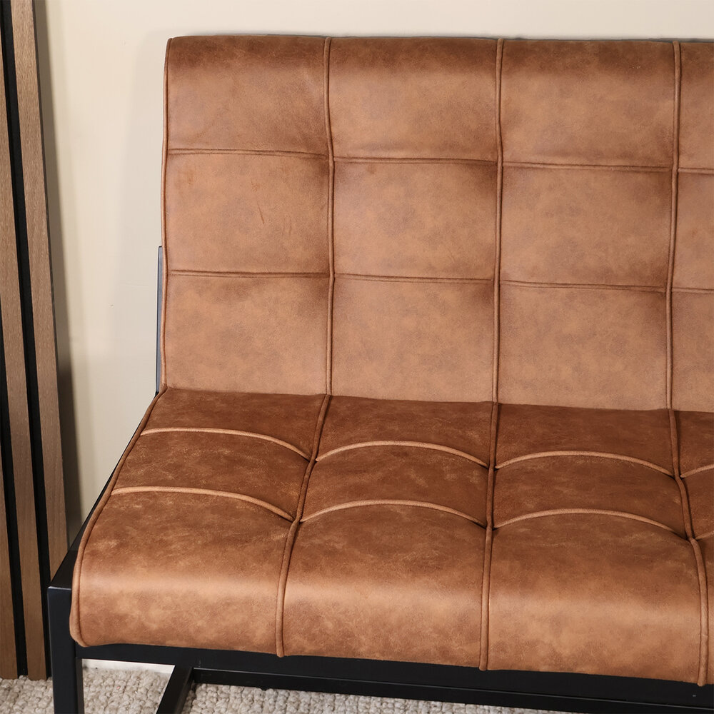 Eetkamerbank 180cm Vito bruin microvezel