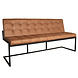 Lizzely Garden & Living Eetkamerbank 180cm Vito bruin microvezel